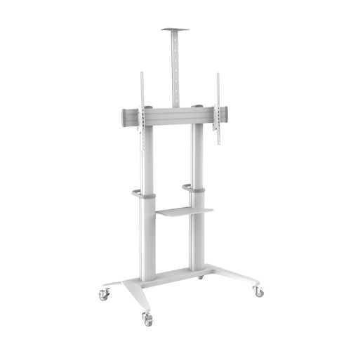PureMounts Premium TV Cart - Single Display bis 120", weiß