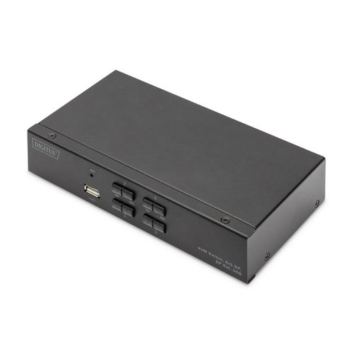 Digitus KVM Switch, 4x1 DP, DP Out, USB