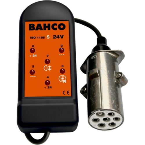 Bahco Steckdosen-Tester, 24 V - 7 PIN, für 24S-Steckdosen