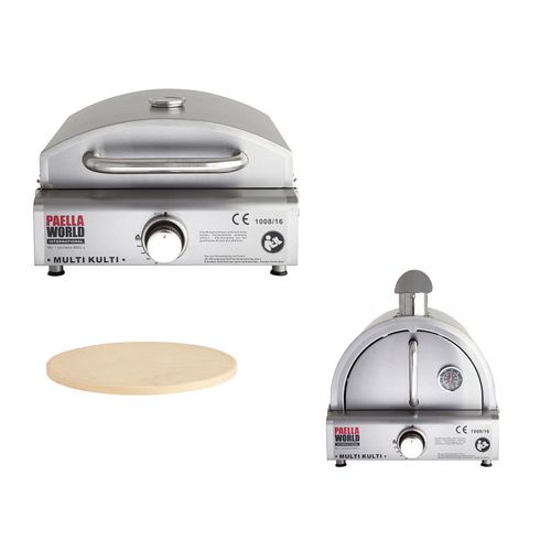 All'Grill Multi-Kulti Set 3 mit Pizzabackhaube und Pizzastein