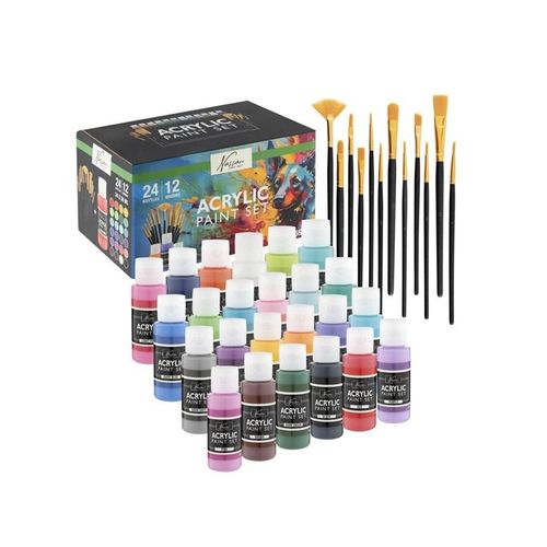 Creative Craft Group Acrylic paint. 24 * 59ml + 12 brushes