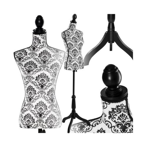 tectake® Schneiderpuppe, Torso, aus Schaumstoff, höhenverstellbar, 133 - 168 cm