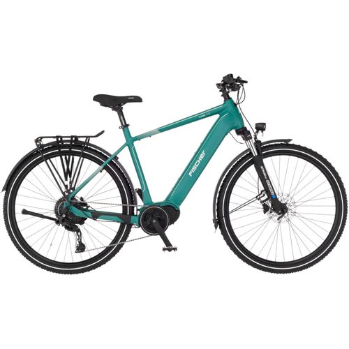 E-Bike FISCHER FAHRRAD "TERRA 4.0i 630 55" Gr. 55, grün, Elektrofahrräder, 55cm, 29 Zoll (73,66cm), Pedelec, Elektrofahrrad für Damen und Herren