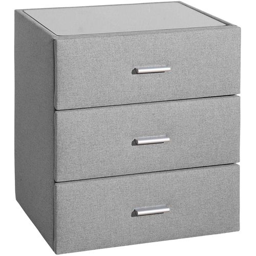 Nachttisch HOME AFFAIRE, grau, B:51cm H:58cm T:42cm, Tische, Nachttisch, moderner Nachttisch, passend zur Ethan-Serie