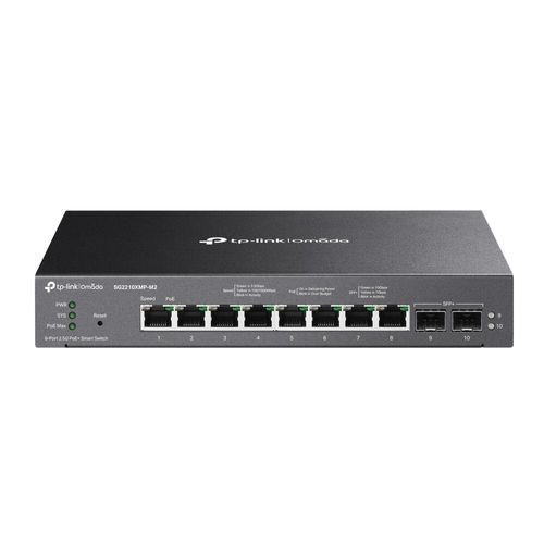 TP-Link Omada SG2210XMP-M2 8-Port Switch, 2x SFP+, PoE+