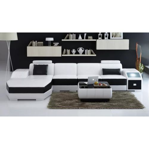 Wohnzimmer Ledersofa Ledercouch Couch Garnituren Sofa Couchtisch Wohnlandschaft