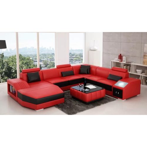 Ledersofa Designer Sofa Ecksofa UForm Modernes Sofa Ledersofa Ecksofa Polster