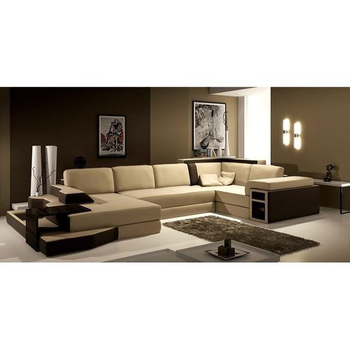 XXL Design Big Sofa +USB Ecksofa Couch Wohlandschaft U Form Leder Textil Ecke