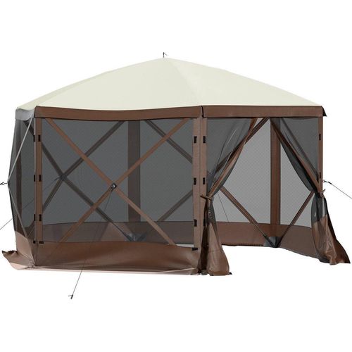 Pop-up Gartenhaus – 8 Personen – Mit Sonnendach – Außenunterkunft – Wasserabweisend – Pop-up Zelt