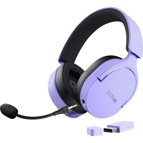 Gaming Headset Bluetooth + 2.4 GHz, 7.1 Surround Sound, 22H Akkulaufzeit, 35% Recyclingkunststoff RGB Over-Ear Kopfhörer Kabellos Bluetooth PC PS5 PS4