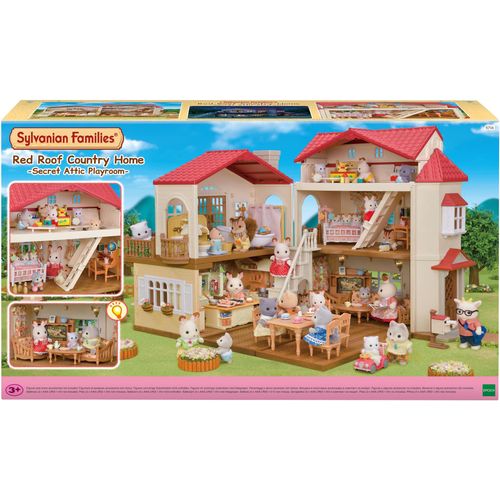 Spielwelt SYLVANIAN FAMILIES "Stadthaus mit Dachzimmer (5708)", bunt, Spielfigurenwelten, Kinder, Kunststoff, mit Licht