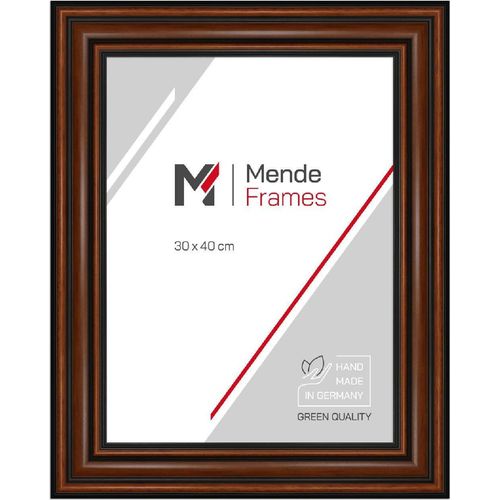 MendeFrames Holzrahmen H017 Nussbaum 45x60 cm mit Antireflexglas