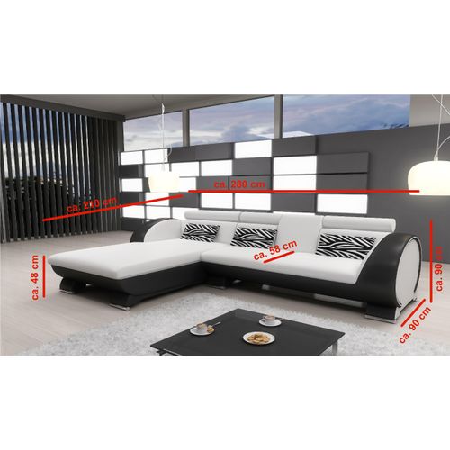 LEDERSOFA SOFA mit USB POLSTER ECKSOFA SOFAGARNITUR DESIGNER COUCH Massfertigung