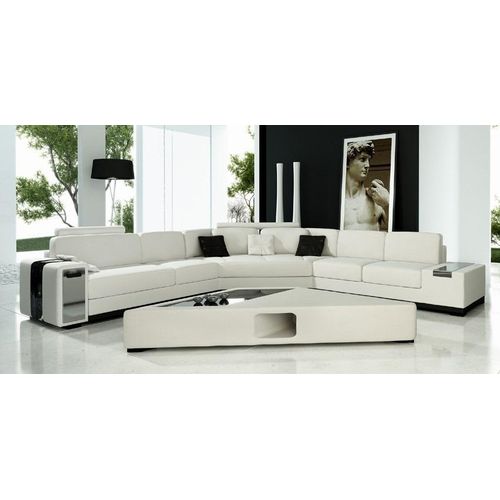 Ledersofa Ecksofa Sofa Couch Polster Designer Eckgarnitur Wohnlandschaft Lima
