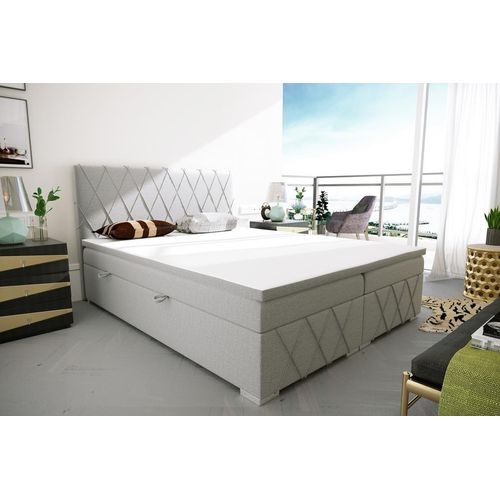 Boxspring Bett Hotel Doppel Bett Textil Luxus Betten Polster Bettkasten Funktion Image