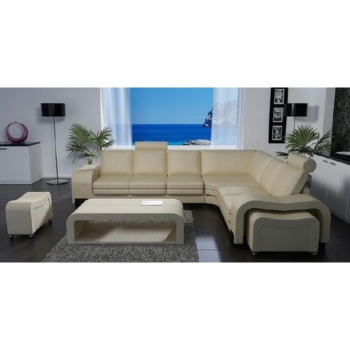Ledersofa xxl Wohnlandschaft Garnitur Leder Eckcouch Garnituren Sofa Polster