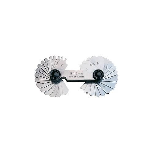 Radienschablone R7,5-15 mm=je 16 Blatt