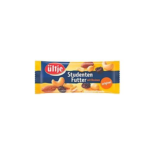 Studentenfutter Ültje Original, Mix aus Rosinen, Erdnüssen, Cashewkernen & Mandeln, 20 x 50 g