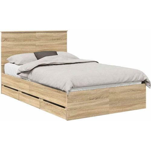 Bettrahmen Sonoma-Eiche Ingenieurs Holz