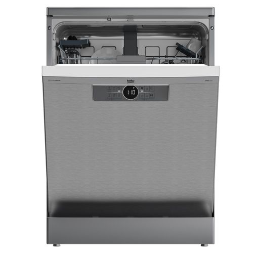 Geschirrspüler 14 Maßgedecke C Silber HygieneIntense Watersafe+ Beko BDFN26441SC