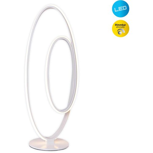 NÄVE LED Stehlampe "Odrive", weiß, 1, H: 60cm, 1 Stk., Leuchten, oval, dimmbar, geschwungene bogenförmige LED-Streifen, weiß, LED Stehlampe