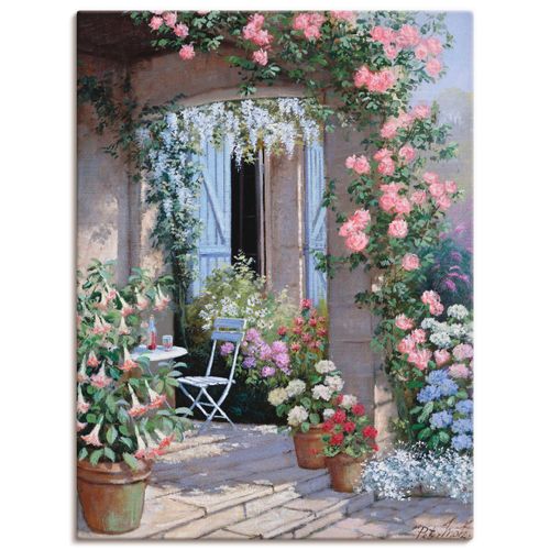 Wandbild ARTLAND "Blumenangebot", beige (farbe bild(er): naturfarben), B:30cm H:40cm, Bilder, als Leinwandbild, Poster in verschied. Größen