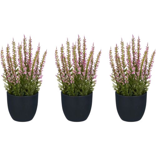 Kunstpflanze CREATIV GREEN "Heidepflanze", rosa, H:17cm, Kunststoff, Kunstpflanzen, Kunstpflanze, mit detailgetreuer Gestaltung