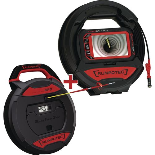 Rohrkamera RC 3 Kabel-L.15+30m Kamerakopf-D.13mm