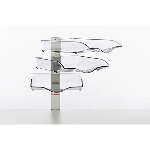 novus Briefablage-Schwenkflügler 26,4 x 39,4 x 40,5 cm lichtgrau