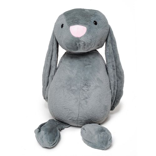 Gustaw Groß Kaninchen Figo (Grau, 160cm) - Plüsch Kuscheltier, Plüschkaninchen - XXL Kaninchen Tier, Plüsch Mega Gross Kaninchen Plüschtier Kinder