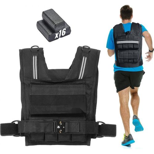 Gewichtsweste für effektives Training - Laufweste mit einstellbaren 15,85 kg Gewichten - ideale Trainingsausrüstung