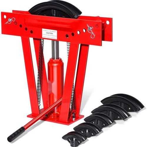 Hydraulischer Rohrbieger - 12 Tonnen manuelles Rohrbiegewerkzeug - 6 Matrizen - professionelles Rohrbiegegerät - für einfache Anwendung