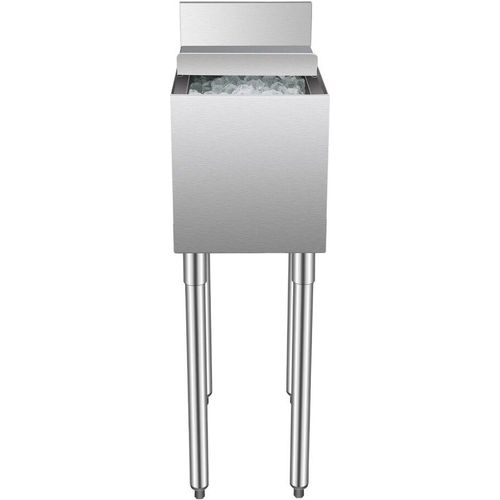 Unterbau-Eisbehälter Kommerziell 28L - Profi-Eisbehälter mit Schiebedeckel - Großvolumiger Eiswürfelbehälter für Gastronomie und Geschäfte