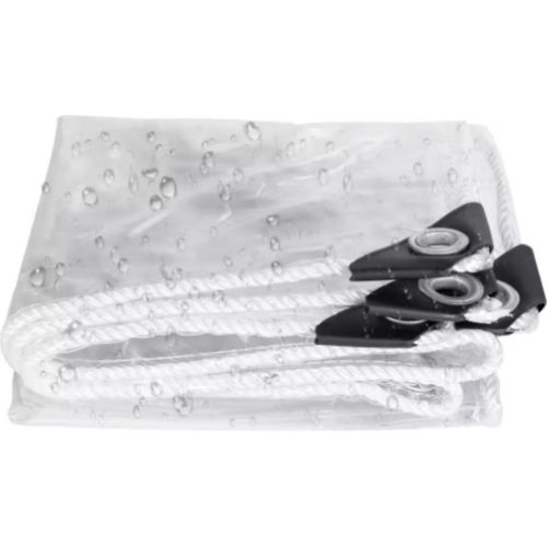 Transparente PVC-Plane – Wasserfest & Vielseitig – Mit Reißverschluss – Für Terrasse, Veranda oder Überdachung – 300x400cm