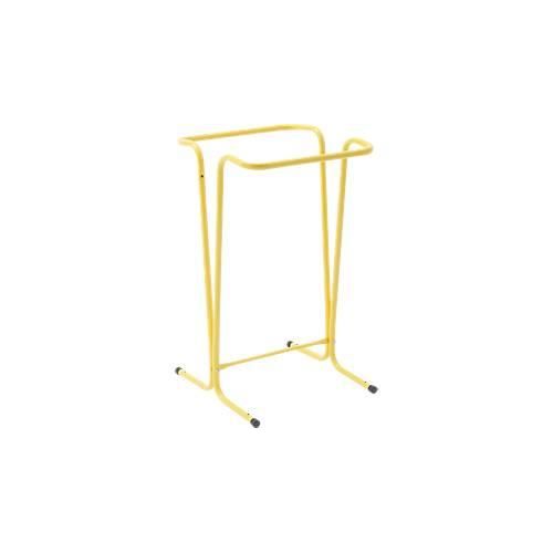 Müllsackträger Mottez, für Müllsäcke mit Volumen 100/110 l, stationär, B 450 x T 460 x H 750 mm, Stahlrohr lackiert, gelb