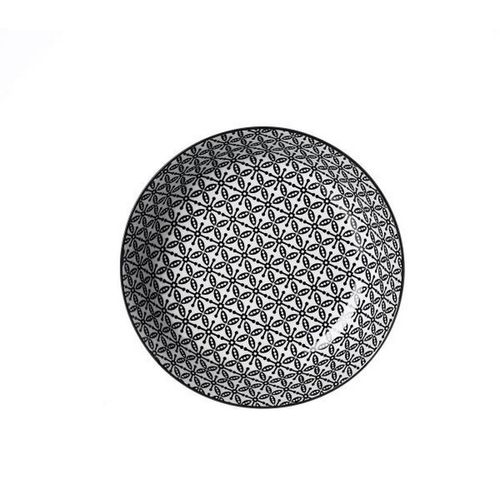 Ritzenhoff Breker Suppenteller Takeo, Schwarz, Weiß, Keramik, Ornament, rund, Essen & Trinken, Geschirr, Teller, Suppenteller