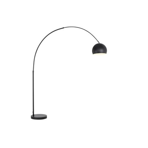 Novel Bogenleuchte, Schwarz, Metall, Metalloptik,Metalloptik, rund,rund, 39x190-205x170 cm, RoHS, Bsci, Fußschalter, Lampen & Leuchten, Innenbeleuchtung, Stehlampen, Bogenlampen