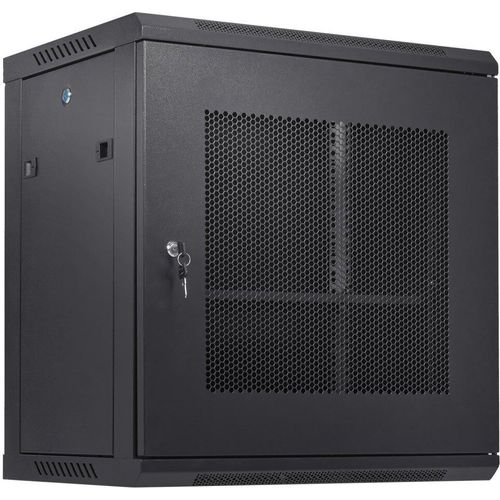 12U Netzwerk-Serverschrank zur Wandmontage - 15,5'' tief - Server-Rack-Schrankgehäuse - max. 200 lbs. Bodenmontierte Ladekapazität - abschließbare Türseitenwände - IT- & A/V-Geräte