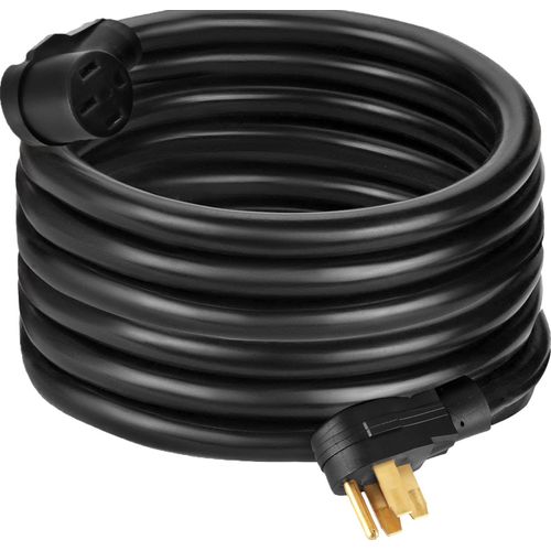 VEVOR Wohnmobil-Netzkabel, 15 m, 40 Ampere, Wohnmobil-Verlängerungskabel, AWG8, 40 Ampere Wohnmobil-Verlängerungskabel, LKW-Anhänger, Wohnmobil, Wohnmobil, Wohnmobil, Kabelgriffe, Griffe, Wohnmobil-An