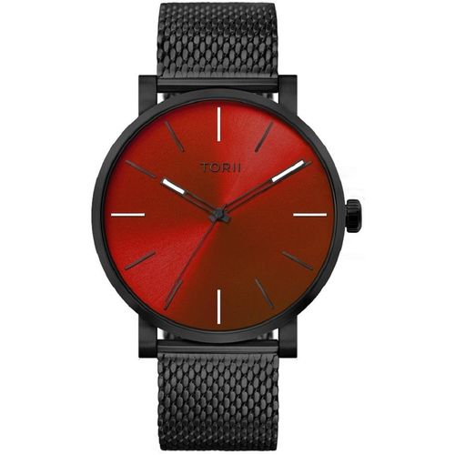 Herrenuhr TORII B45BG.TB klassisch in Rot zum Schwimmen.