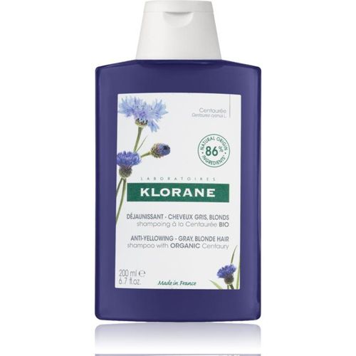 Klorane Cornflower Organic Shampoo neutraliseert gele Tinten 200 ml