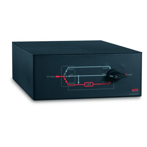 APC Service Bypass Panel 230 V, 100 A, MBB, Eingang festverdrahtet, (3) 30 A Ausgang festverdrahtet, Überbrückungsschalter, Rack-montierbar, Schwarz, 4U, CSA, EN 60950, GOST, IEC 60950, IEC 60950, UL 1778, 20000 VA