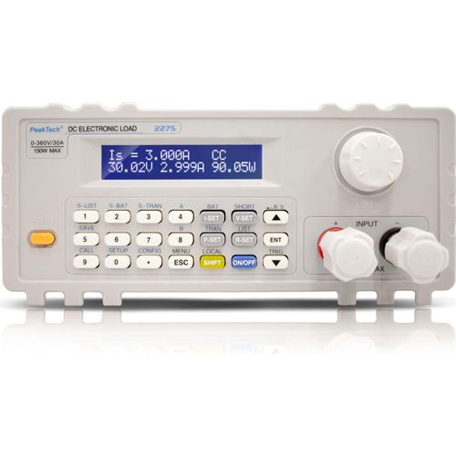 PeakTech 2275 - Elektronische Last, 150 W, 0 - 30 A, USB, RS232 (P 2275) - 1.000 W - USB