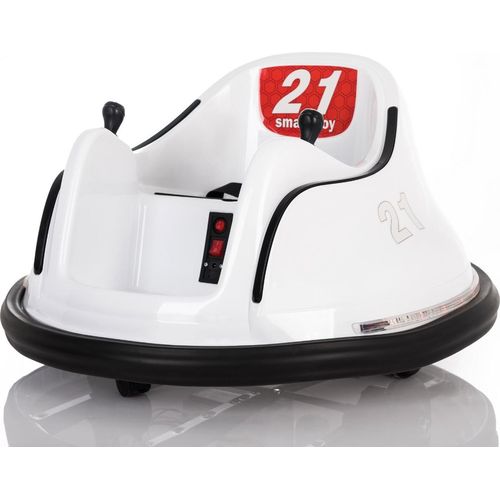 Kinder-Elektrofahrzeug RIRIDRIVE, 12V Batterie, weiß, zum Fahren im Innen- und Außenbereich geeignet 2,4 Ghz Fernbedienung, LED Beleuchtung, Steuerung über Joystick, Motoren 2 X 15W