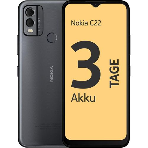 Nokia C22 - 4G Smartphone - Dual-SIM - RAM 2 GB / Interner Speicher 64 GB - microSD slot - 6.52"