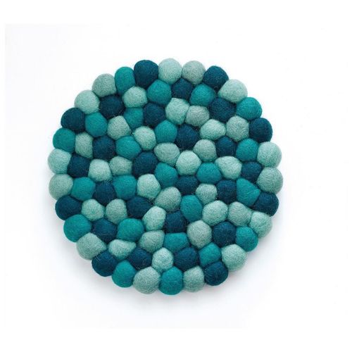 Cilio Topfuntersetzer Lana, Blau, Textil, rund, Wohntextilien, Tischwäsche, Untersetzer