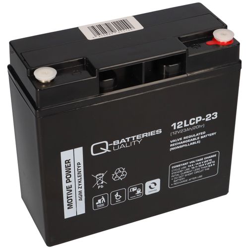 24V 23Ah Akku-Satz für Numatic TTB1840 Scheuersaugmaschine – 2x 12LCP-23