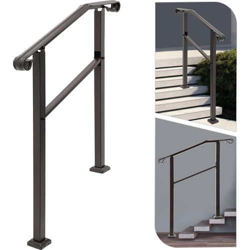 Handläufe für den Außenbereich, Treppenhandlauf, 3-stufiger Handlauf, Handläufe für Außentreppen