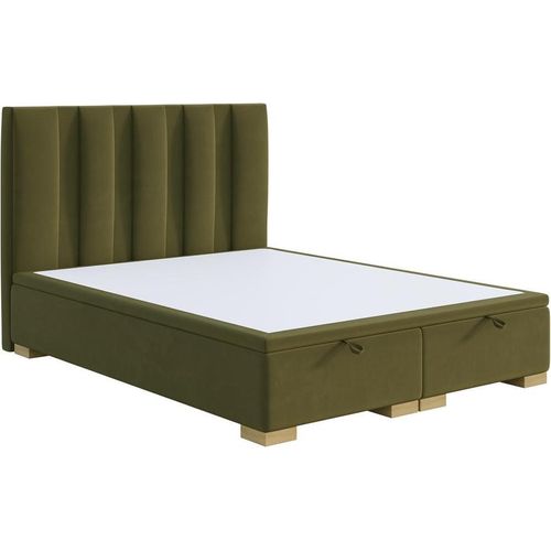 Schlafzimmer Bett Doppelbett Modern Designer Möbel Grün Polsterbett