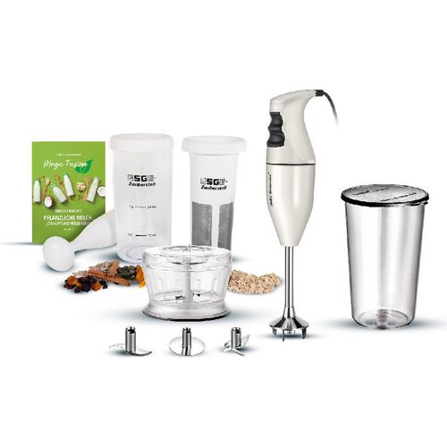 ESGE-Zauberstab E120 Set 9750024 | Stabmixer | inkl. Magic Fusion | creme, bis 10.000 U/Min, 120 W | Pürierstab